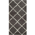 Moroccan Dark Grey Shaggy Rug