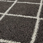 Moroccan Dark Grey Shaggy Rug