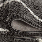 Moroccan Dark Grey Shaggy Rug