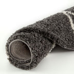 Moroccan Dark Grey Shaggy Rug