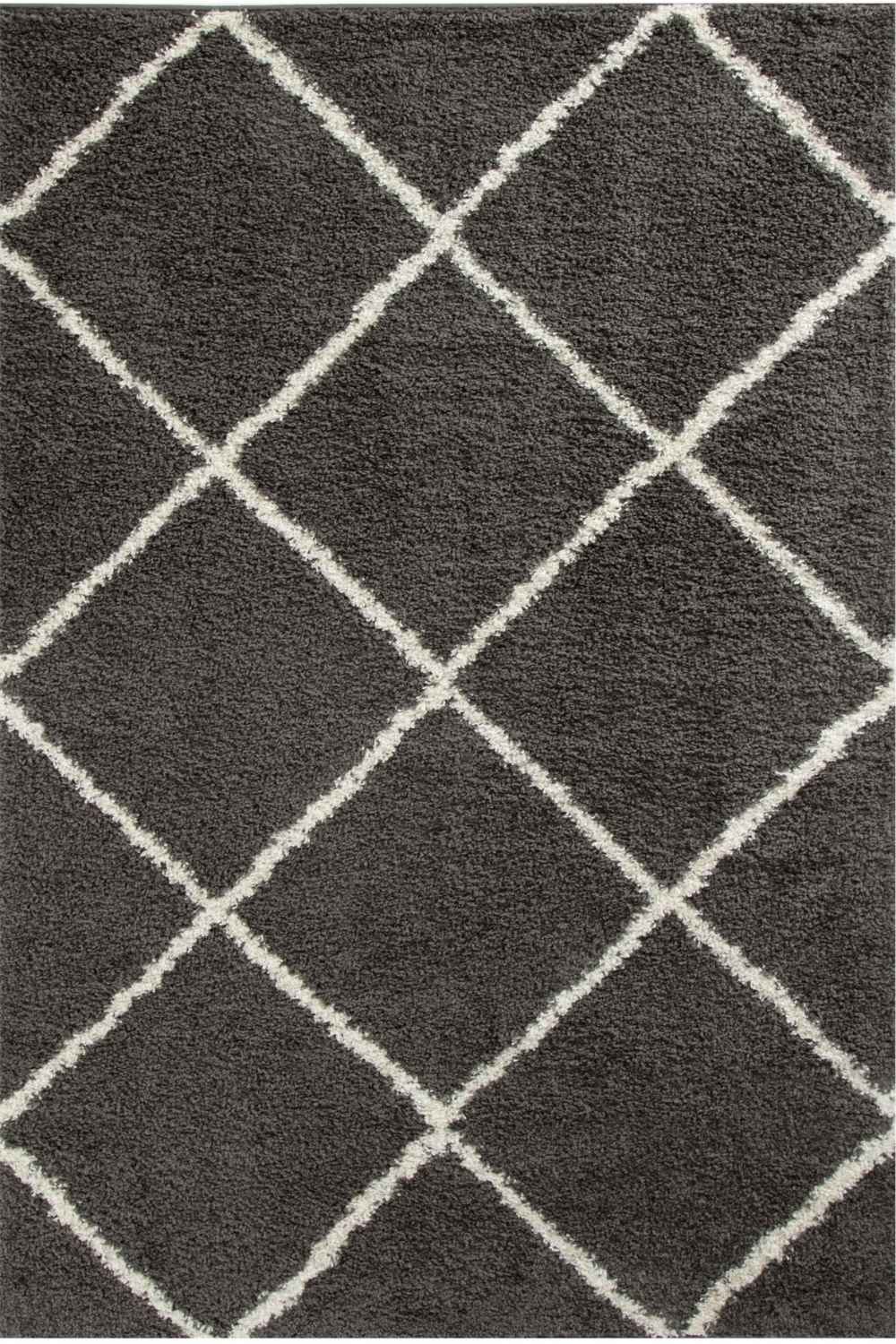 Moroccan Dark Grey Shaggy Rug