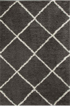 Moroccan Dark Grey Shaggy Rug