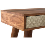 Boho Natural Acacia Wood 2 Drawer Console Table