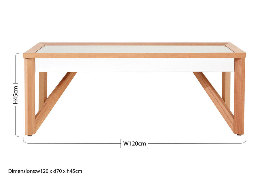 Mirrored Top Coffee Table