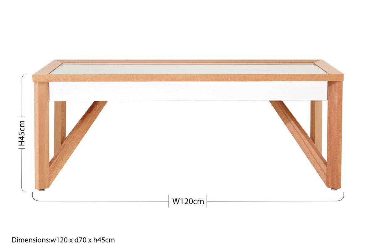 Mirrored Top Coffee Table