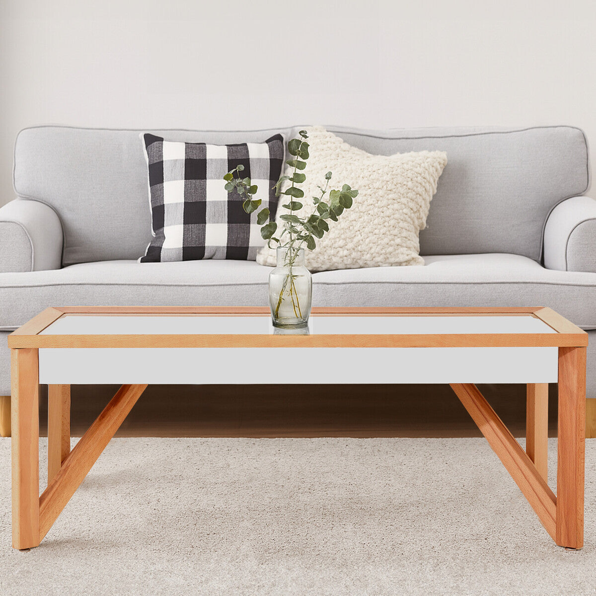Mirrored Top Coffee Table