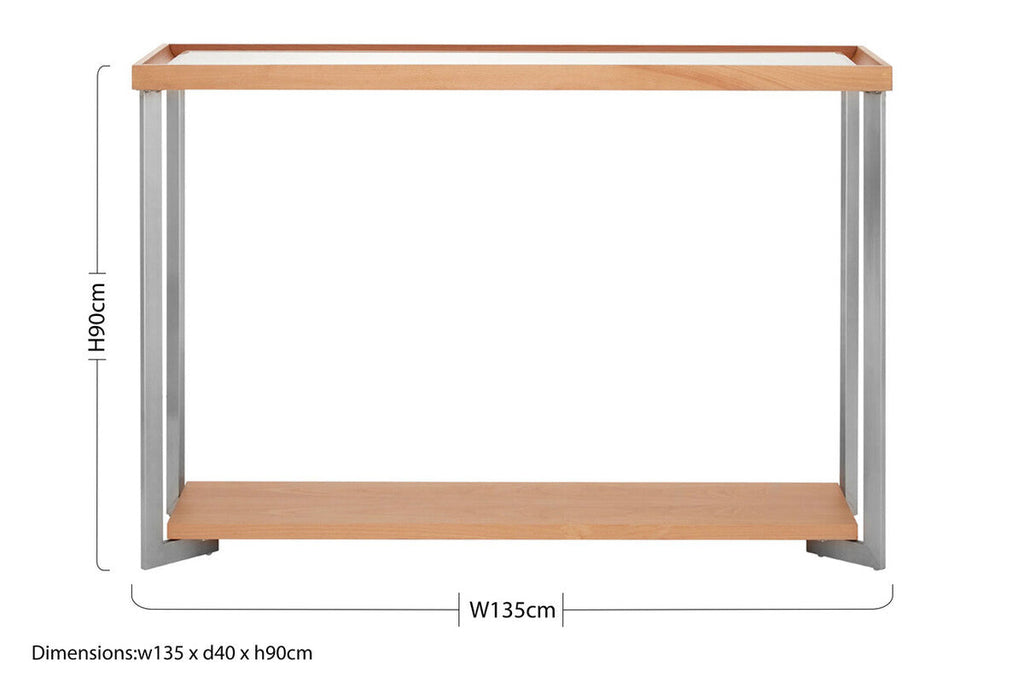 Mirrored Top Console Table