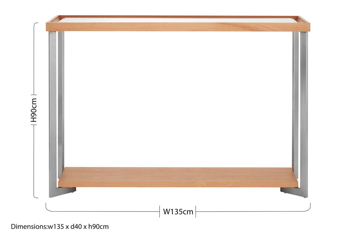 Mirrored Top Console Table