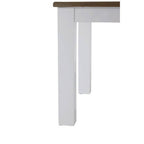 White and Oak Wood Rectangular Dining Table
