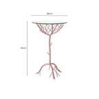 Rose Gold Finish Branch Design Side Table