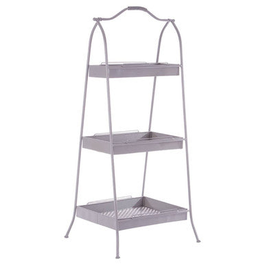 Grey Metal Storage Rack