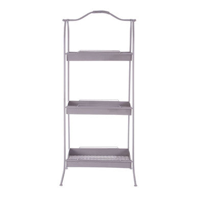 Grey Metal Storage Rack