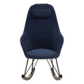 Blue Fabric Rocking Chair