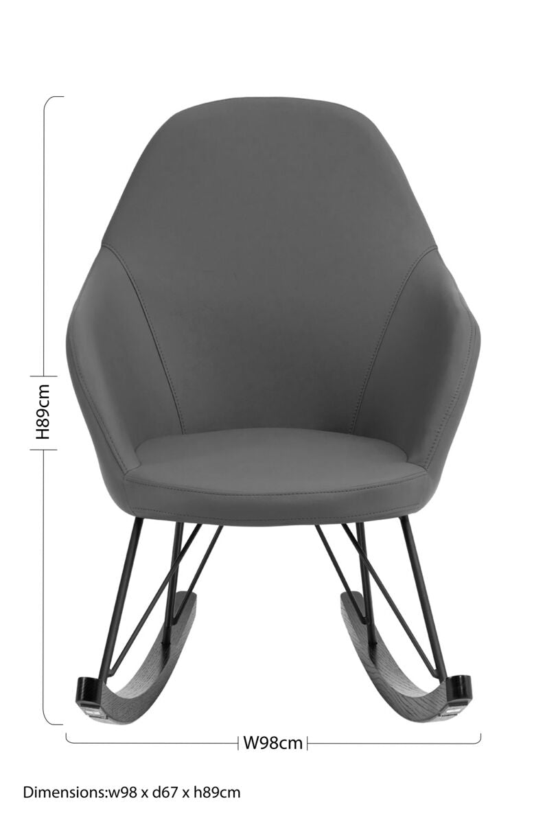 Dark Grey Rocking Chair