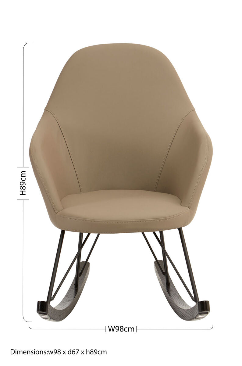 Light Grey Rocking Chair