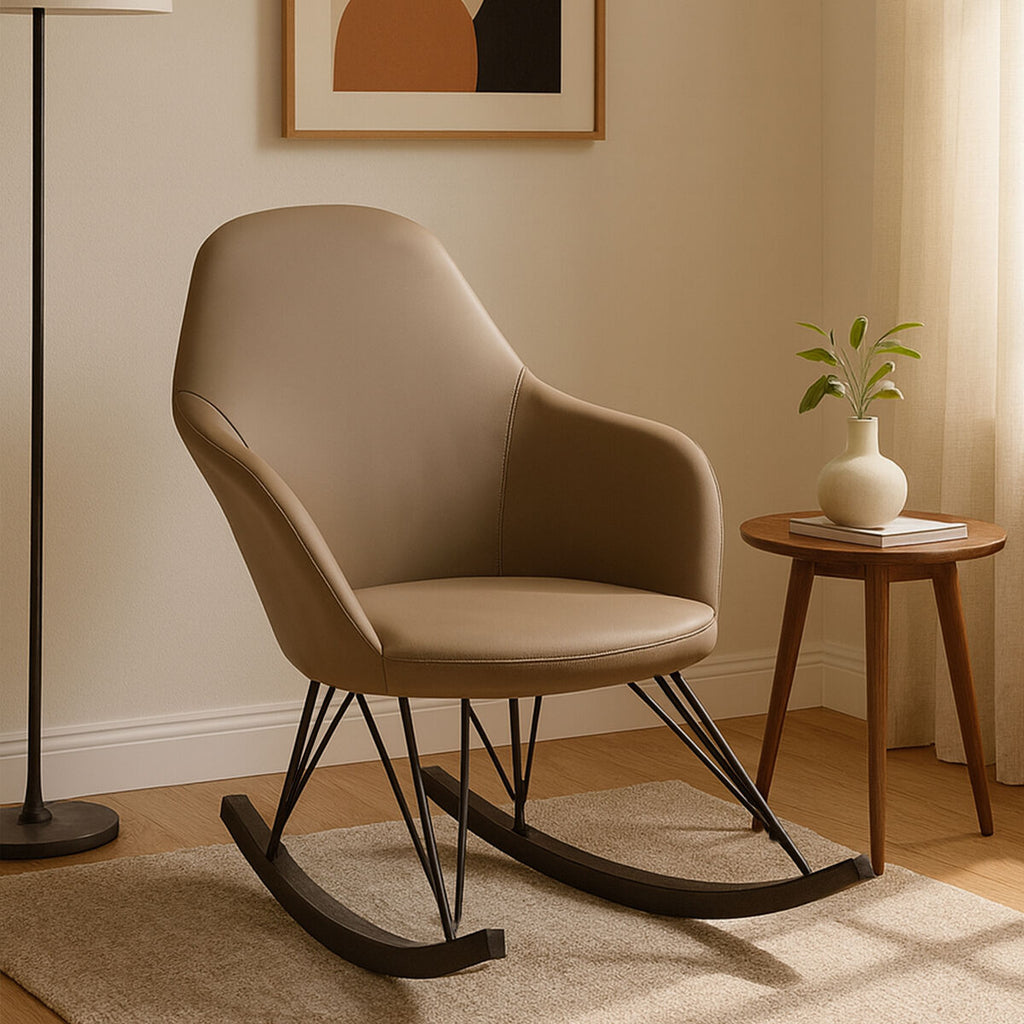 Light Grey Rocking Chair