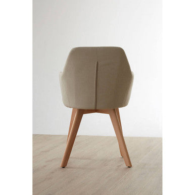 Stone Fabric Dining Chair