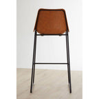 Camel Bar Chair with Black Legs