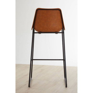 Camel Bar Chair with Black Legs