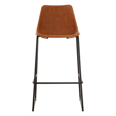 Camel Bar Chair with Black Legs