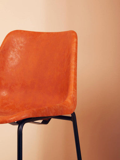 Camel Bar Chair with Black Legs