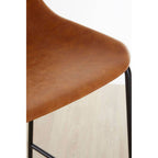 Camel Bar Chair with Black Legs