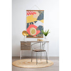 Grey Metal and Elm Wood Armchair with Hairpin Legs