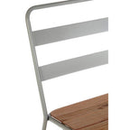 Grey Metal and Elm Wood Chair