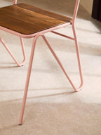 Pink Metal Chair