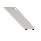 Chrome Finish Round Dining Table with Clear Glass Top