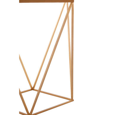 White Marble and Gold Finish Square Side Table