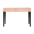 Rose Gold Finish Mirrored Console Table