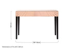 Rose Gold Finish Mirrored Console Table