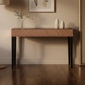 Rose Gold Finish Mirrored Console Table