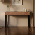 Rose Gold Finish Mirrored Console Table