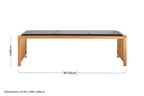 Black Leather Bench