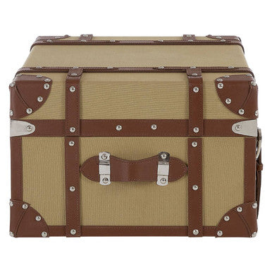 Natural Canvas Storage Trunk