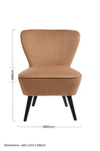 Natural Fabric Chair with Wooden Legs