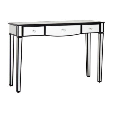 Mirrored Frame 3 Drawer Console Table