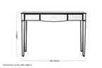 Mirrored Frame 3 Drawer Console Table