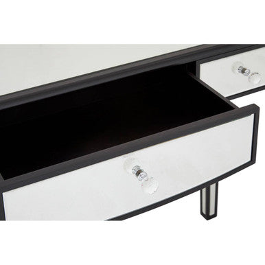 Mirrored Frame 3 Drawer Console Table