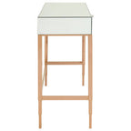Rose Gold Finish Mirrored Console Table with Drawer