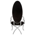 Black Velvet Baroque Chair