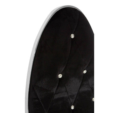 Black Velvet Baroque Chair