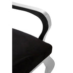 Black Velvet Baroque Chair