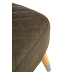 Brown Leather Effect Accent Chair with Wingback Design