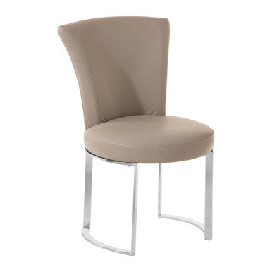 Grey Faux Leather Dining Chair
