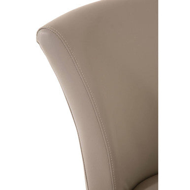 Grey Faux Leather Dining Chair