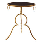 Black Tempered Glass Side Table