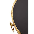 Black Tempered Glass Side Table